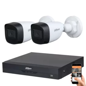Dahua 5 Megapixel 2 Bullet-Kamera System mit 30 m Sichtweite