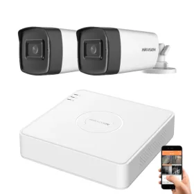   Hikvision 5 Megapixel 2-teilige Bullet-Kameraanlage mit 40 m Sichtweite