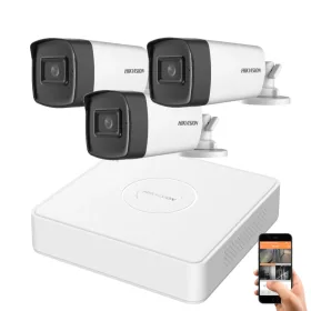 Hikvision 5 Megapixel 3-Kamera-System mit 80 m Nachtsicht