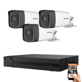   Hikvision HiLook 5 Megapixel 3-Bullet-Kamera-System mit 40 m Nachtsicht