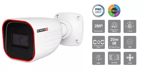 Provision I2-320A-28 2MP AHD23 Nachtsicht Innen-/Außenbereich Infrarot AHD Sicherheitskamera