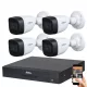 Dahua 5 Megapixel 4 Bullet-Kamera-System mit 30 m Sichtweite