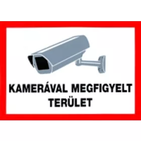 Mit Kamera überwachter Bereich /Tafel/
