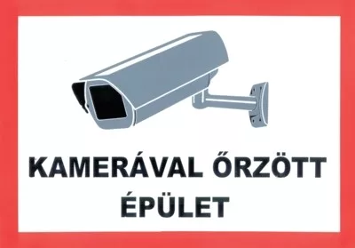 Videoüberwachtes Gebäude /Schild/