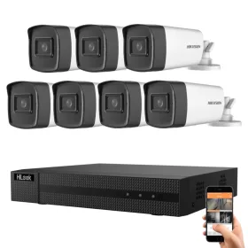  Hikvision HiLook 5 Megapixel 7‑Kamera‑System mit 80 m Nachtsichtweite