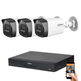 Dahua 3 Sicherheitskameras IP-Kamerasystem 5MP
