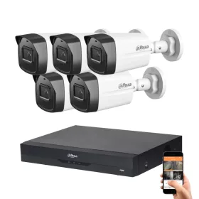 Dahua IP Überwachungskamera-Set mit 5 Kameras 5MP