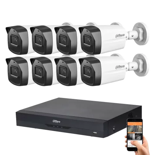 Dahua 8 Sicherheitskameras IP-Kamerasystem 5MP