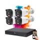 Dahua IP-Kamera-System mit 4 Überwachungskameras, 4 MP, Farbnachtsicht