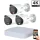 Dahua 3 Außenkameras IP-Kameraset 8MP mit Farbnachtsicht