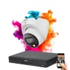 Dahua 1-Dome-IP-Überwachungskamera-System 8MP mit Farbnachtsicht