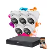 Dahua 5 Dome Sicherheitskameras IP-Kamerasystem 8MP mit Farbnachtsicht