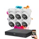 Dahua 6 Dome Sicherheitskameras IP-Kamerasystem 8MP mit Farbnachtsicht