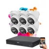 Dahua 6 Dome Sicherheitskameras IP-Kamerasystem 8MP mit Farbnachtsicht