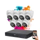 Dahua 7 Dome IP Überwachungskamera-System 8MP mit Farbnachtsicht