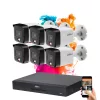 Dahua 6-Kanal IP Kamera Sicherheitssystem 8MP mit Farbnachtsicht