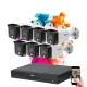 Dahua 7-fach Sicherheitskameras IP-Kamerasystem 8MP mit Farbnachtsicht