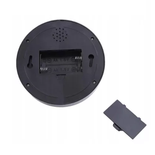 Schwarze Dome-Attrappekamera mit integriertem roten LED-Licht