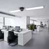 Schwarze Dome-Attrappekamera mit integriertem roten LED-Licht