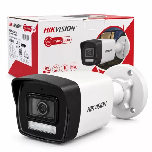 Hikvision DS-2CD1043G2-LIU 4MP IP-Kamera (Smart Color Night Vision, Mikrofon, 2,8 mm, IR 30 m)