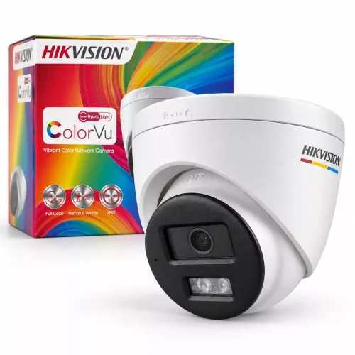 Hikvision DS-2CD1367G2H-LIU ColorVu Dome IP-Kamera 6 MP (Smart-Farb-Nachtsicht, Mikrofon, 2,8 mm, IR 30 m)