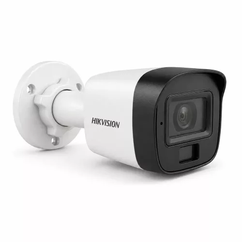 Hikvision DS-2CE16D0T-LPFS(2.8mm) Sicherheitskamera mit Farbnachtsicht (2MP, Outdoor, Hybrid-LED, IP67, Mikrofon)