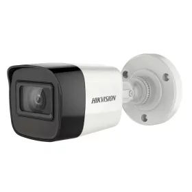   Hikvision DS-2CE16H0T-ITFS Analoge Sicherheits-Bulletkamera (5 MP, 2,8 mm, außen, EXIR 30 m, ICR, IP67, Mikrofon)
