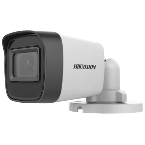 Hikvision DS-2CE16H0T-ITPFS analoge Sicherheitskamera (5 MP, 2,8 mm, Außenbereich, Smart IR 25 m, IP67, Mikrofon)