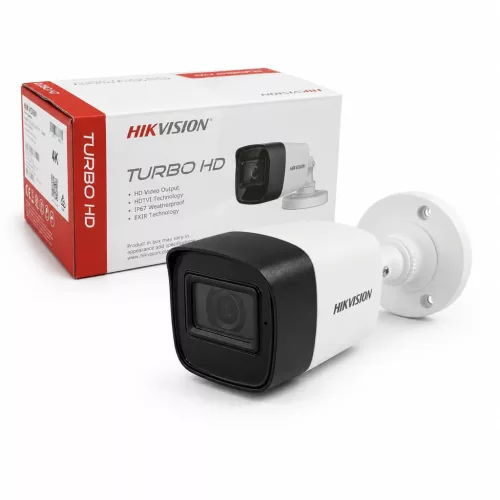 Hikvision DS-2CE16U1T-ITF Analoge Sicherheitskamera (8MP, 2,8 mm, Outdoor, Metall, EXIR 30 m, ICR, IP67)