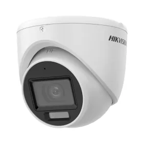   Hikvision DS-2CE76D0T-LMFS Sicherheitskamera mit Farbnachtsicht (2MP, 2,8 mm, außen, Hybrid-LED, IP67, Mikrofon)