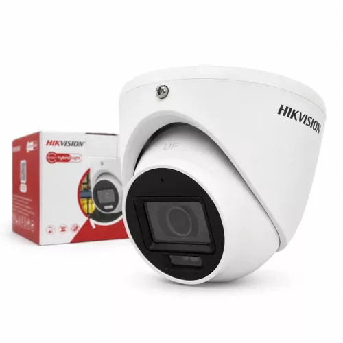 Hikvision DS-2CE76D0T-LMFS Sicherheitskamera mit Farbnachtsicht (2MP, 2,8 mm, außen, Hybrid-LED, IP67, Mikrofon)