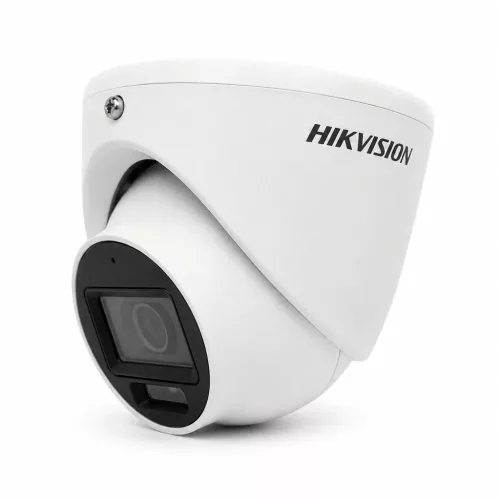 Hikvision DS-2CE76D0T-LMFS Sicherheitskamera mit Farbnachtsicht (2MP, 2,8 mm, außen, Hybrid-LED, IP67, Mikrofon)