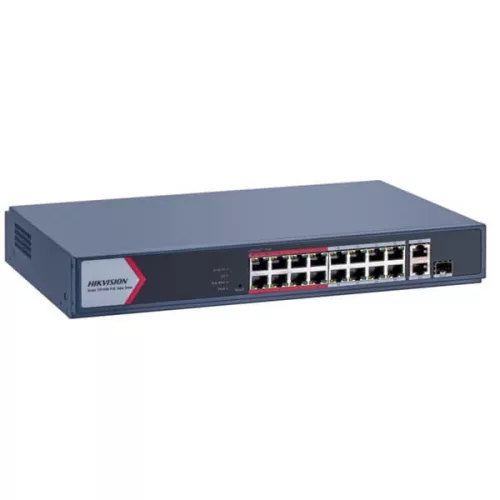 Hikvision DS-3E1318P-EI/M: leistungsstarker 16-Port PoE Switch