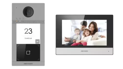 Hikvision DS-KIS604-S(C) Video-Türsprechanlage mit Kamera WiFi PoE
