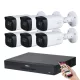 Dahua 6-Kamera 5MP Überwachungssystem-Set mit 80 m Nachtsicht