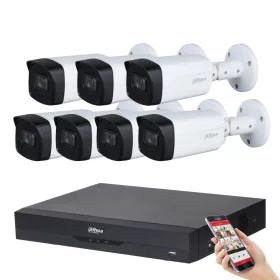 Dahua 7-Kamera 8MP 4K Kamera-Systemset mit 40 m Nachtsicht