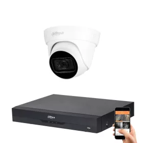   Dahua 1-Dome-Kamera 8MP 4K Kamerasystem-Set mit 30 m Nachtsicht