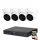 Dahua 4-Dome-Kamera 8MP 4K Kamerasystem-Set mit 30 m Nachtsicht