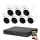 Dahua 7 Dome-Kamera 8MP 4K Kamerasystem-Set mit 30 m Nachtsicht