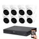 Dahua 8-Dome-Kamera 8MP 4K Kamerasystem-Set mit 30 m Nachtsicht