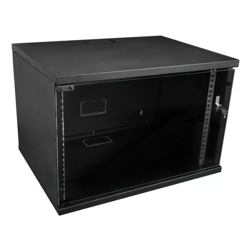 S-Link Rackschrank – 7U 19" Wandmontage (400 x 530 x 400 mm, Flatpack, grau)