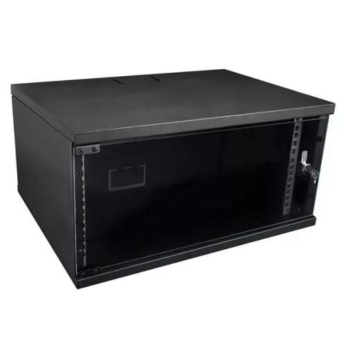 S-Link Rackschrank - 4U 19" Wandmontage (190x530x400 mm, Flatpack, grau)