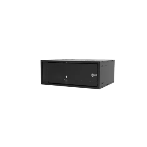 S-Link Rackschrank - 4U 19" Wandmontage (190x530x400 mm, Flatpack, grau)