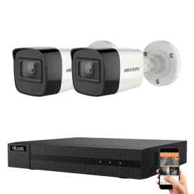   Hikvision HiLook 5 Megapixel 2-Kamera-Überwachungssystem mit 30 m Nachtsicht