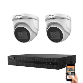   Hikvision HiLook 5 Megapixel 2-Dome-Kamera-System mit 30 m Nachtsicht