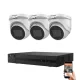 Hikvision HiLook 5 Megapixel 3-Dome-Kamera-System mit 30 m Nachtsicht