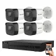 Hikvision HiLook 5 Megapixel 4‑Kamera Überwachungssystem mit 30 m Nachtsicht
