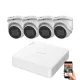 Hikvision 5 Megapixel 4-Dome-Kamera-System mit 30 m Nachtsicht