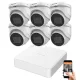 Hikvision 5-Megapixel 6-Dome-Kamera-System mit 30 m Nachtsicht
