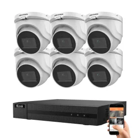   Hikvision HiLook 5 Megapixel 6-Dome-Kamera-System mit 30 m Nachtsichtweite